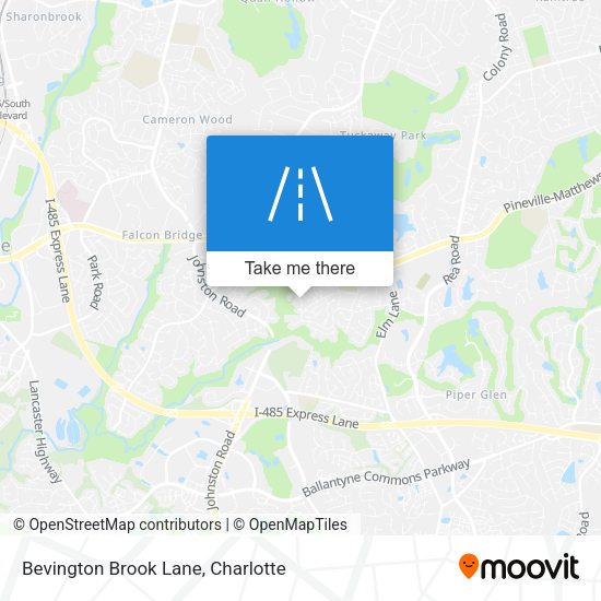 Bevington Brook Lane map