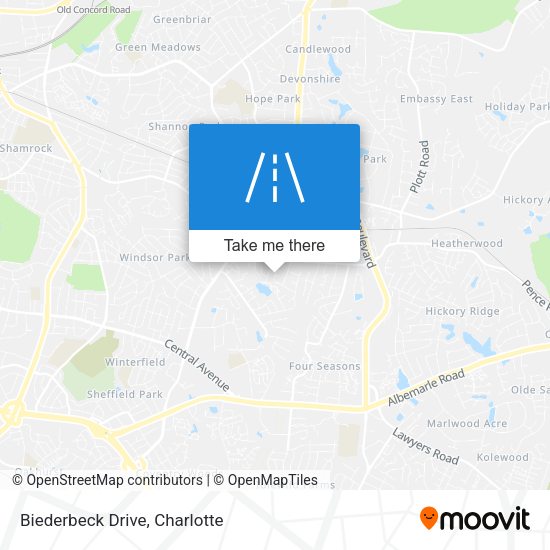 Mapa de Biederbeck Drive