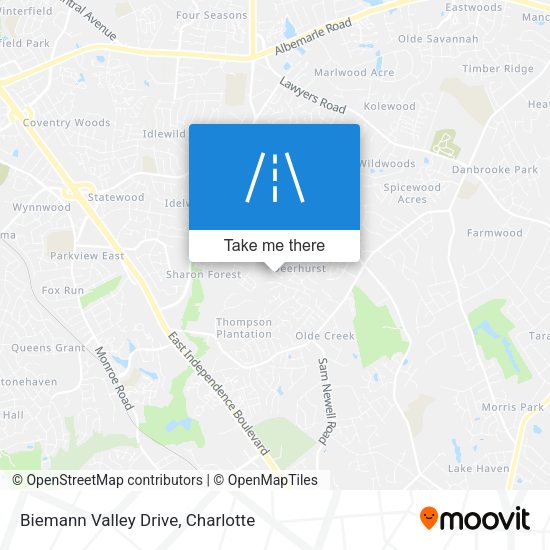 Biemann Valley Drive map