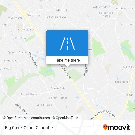 Mapa de Big Creek Court