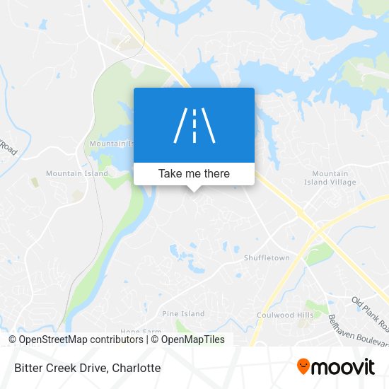 Bitter Creek Drive map
