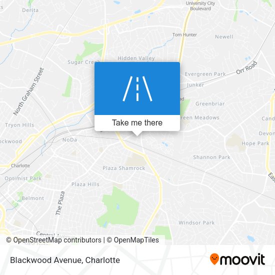 Mapa de Blackwood Avenue
