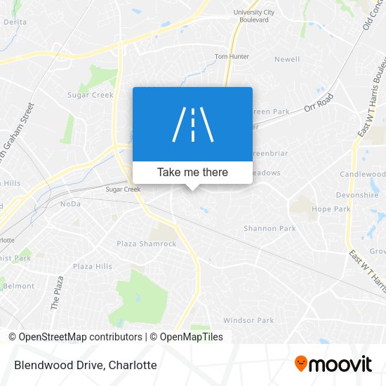 Blendwood Drive map