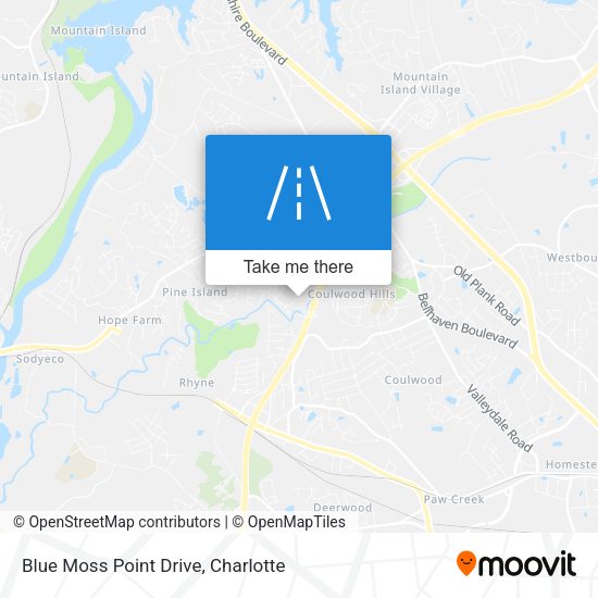 Mapa de Blue Moss Point Drive