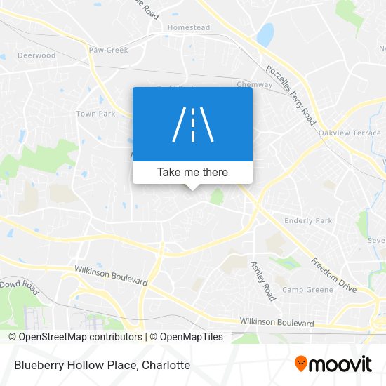 Mapa de Blueberry Hollow Place