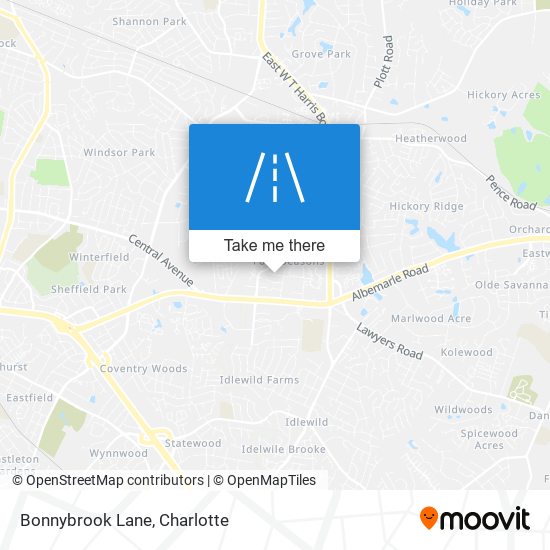 Bonnybrook Lane map