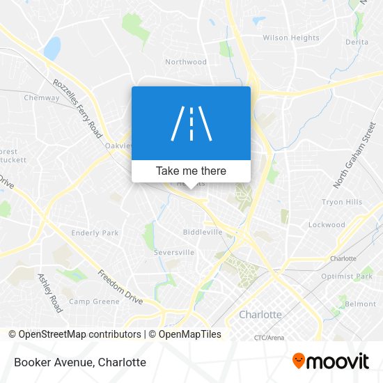 Mapa de Booker Avenue