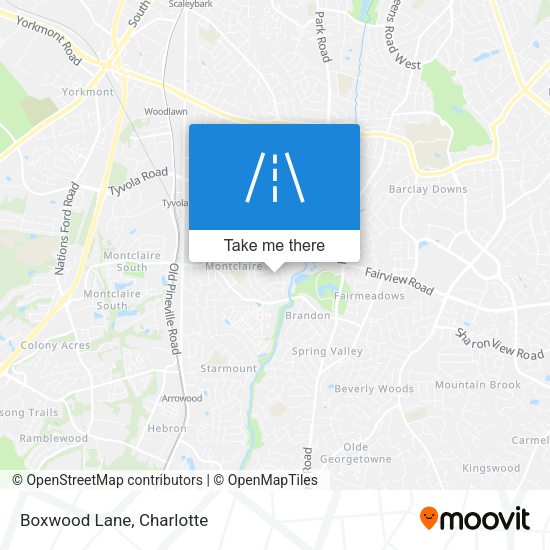 Boxwood Lane map