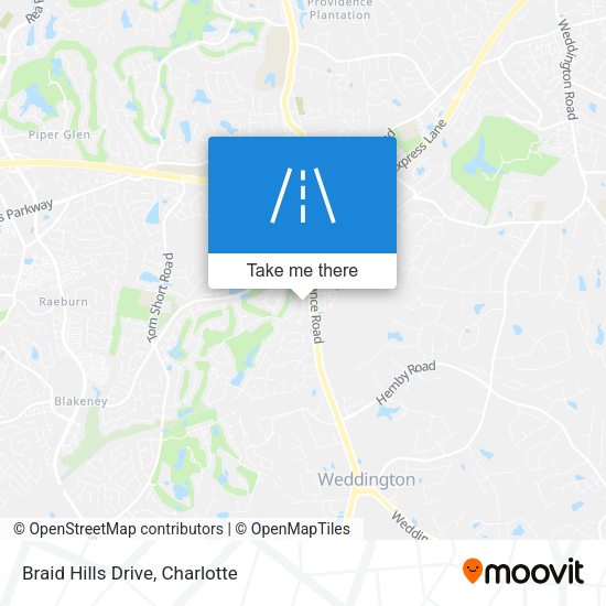 Braid Hills Drive map