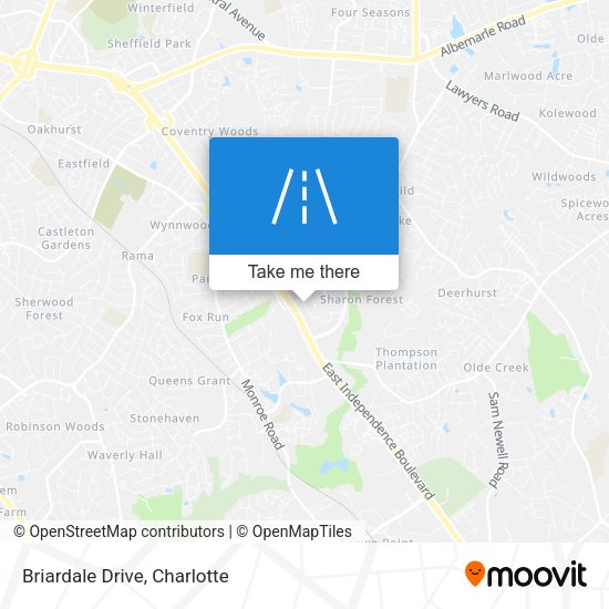 Mapa de Briardale Drive