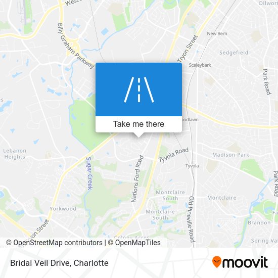 Bridal Veil Drive map