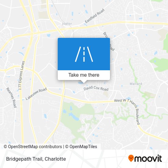 Mapa de Bridgepath Trail