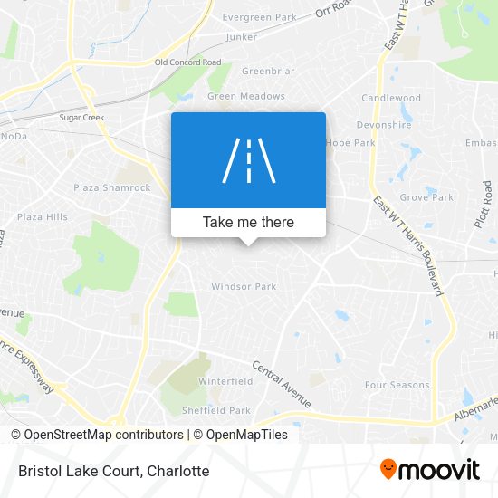Mapa de Bristol Lake Court