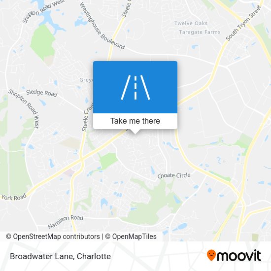 Mapa de Broadwater Lane