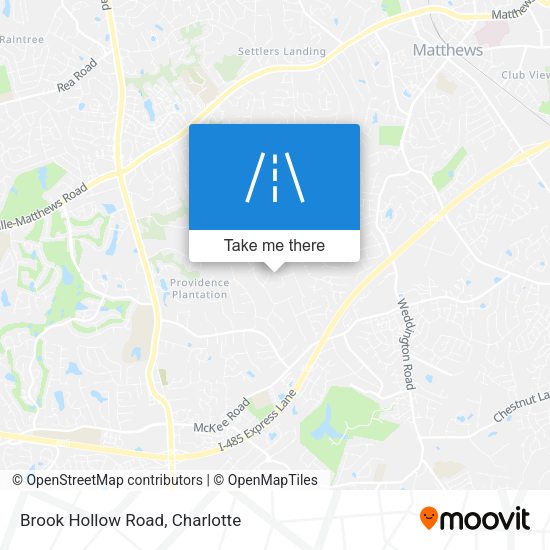 Brook Hollow Road map