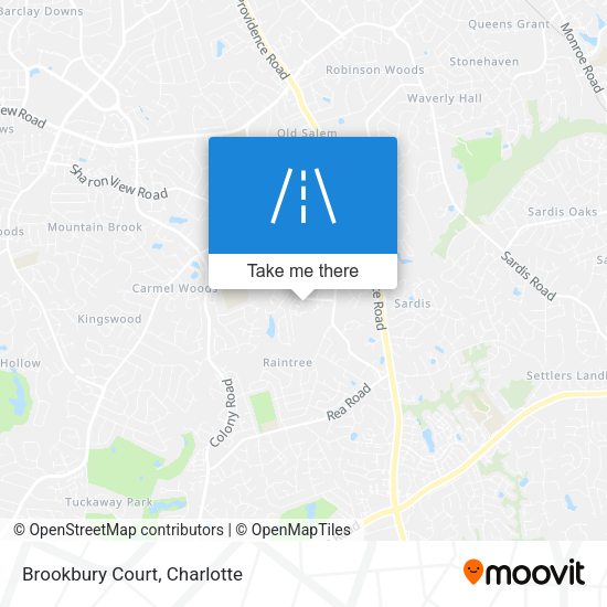 Mapa de Brookbury Court