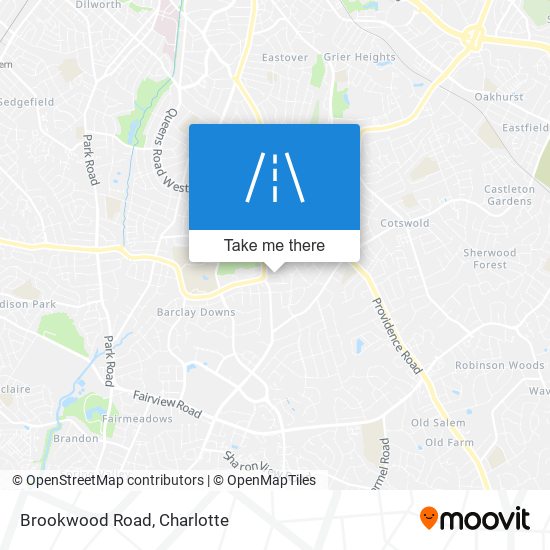 Brookwood Road map