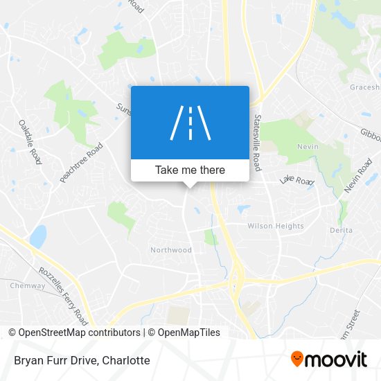 Mapa de Bryan Furr Drive