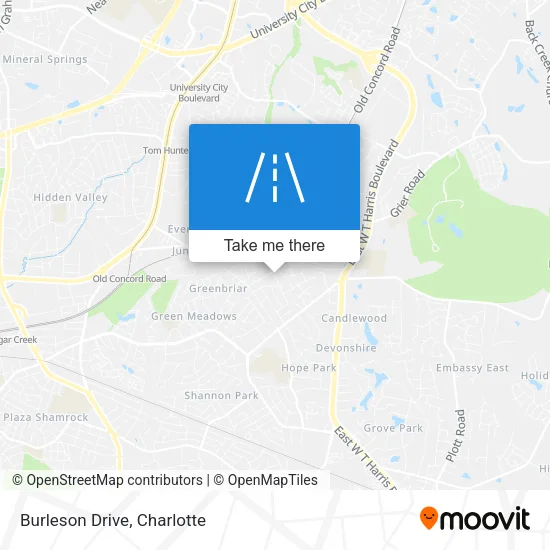 Burleson Drive map