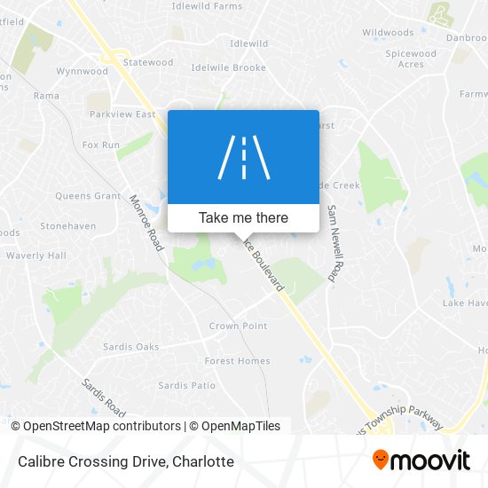 Calibre Crossing Drive map