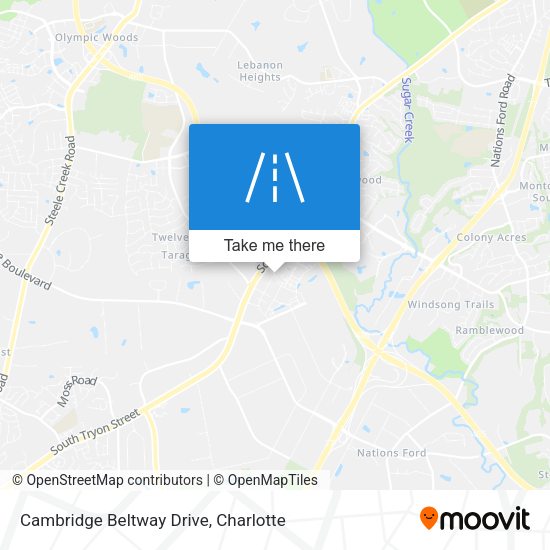 Mapa de Cambridge Beltway Drive