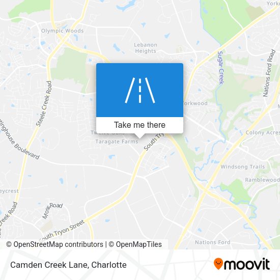 Mapa de Camden Creek Lane