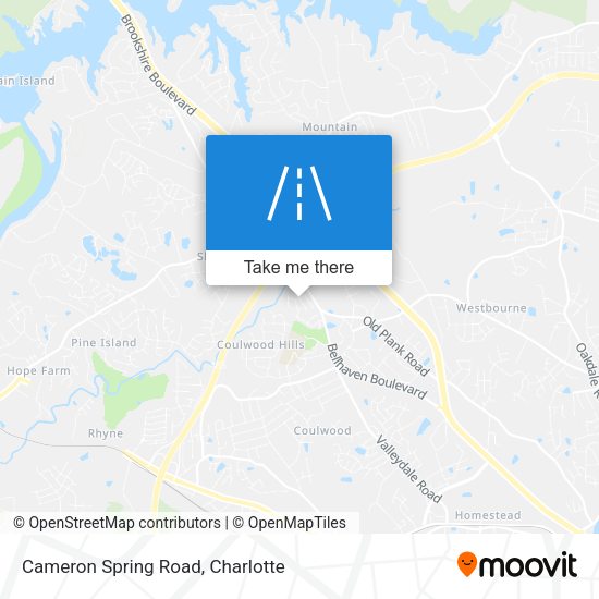 Cameron Spring Road map