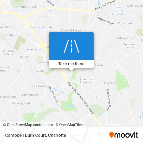 Campbell Burn Court map