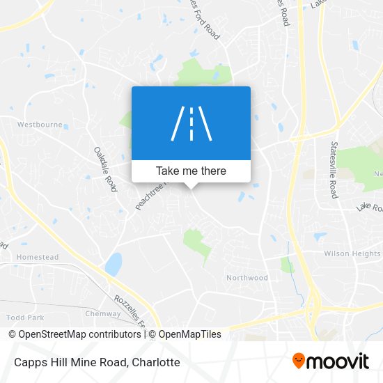 Capps Hill Mine Road map