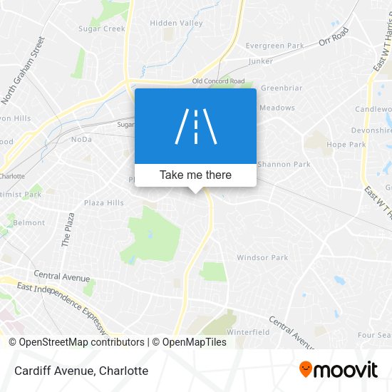 Mapa de Cardiff Avenue