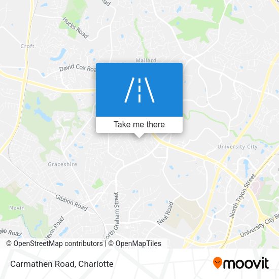 Mapa de Carmathen Road