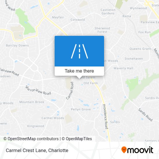 Carmel Crest Lane map