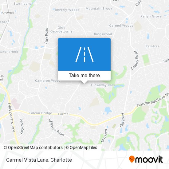 Carmel Vista Lane map
