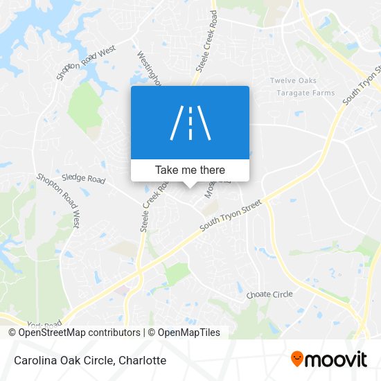 Carolina Oak Circle map