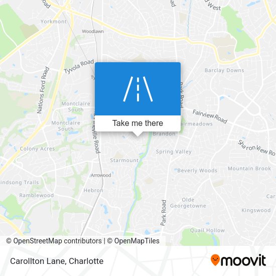 Mapa de Carollton Lane