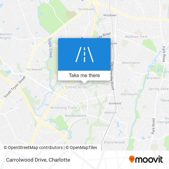 Carrolwood Drive map