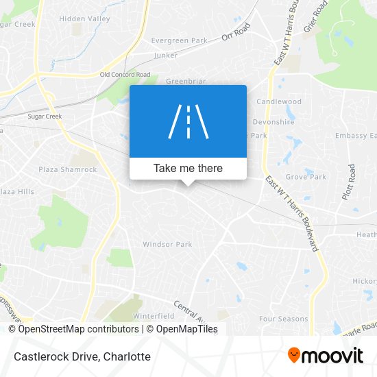 Mapa de Castlerock Drive