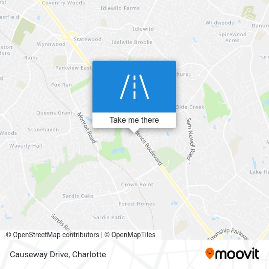 Causeway Drive map
