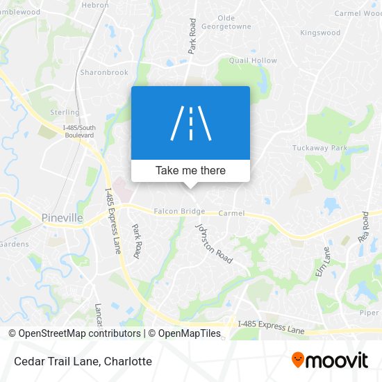 Mapa de Cedar Trail Lane
