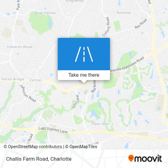 Challis Farm Road map