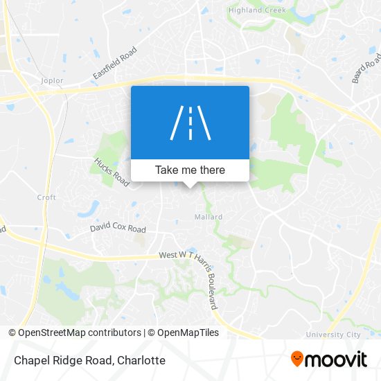 Chapel Ridge Road map