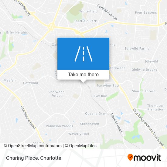 Mapa de Charing Place