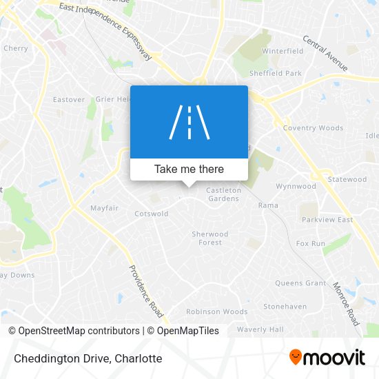 Cheddington Drive map