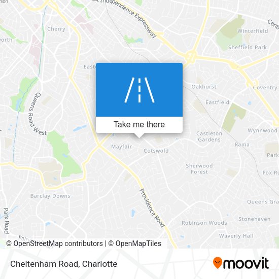 Mapa de Cheltenham Road