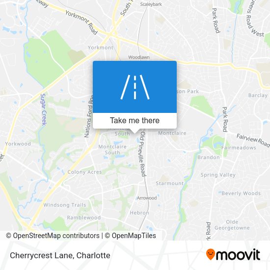 Mapa de Cherrycrest Lane