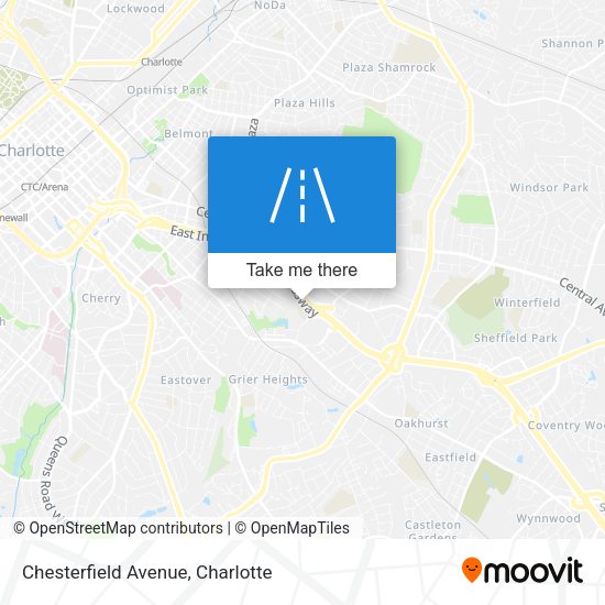 Mapa de Chesterfield Avenue