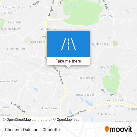 Chestnut Oak Lane map