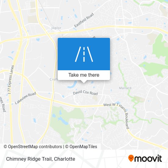 Mapa de Chimney Ridge Trail