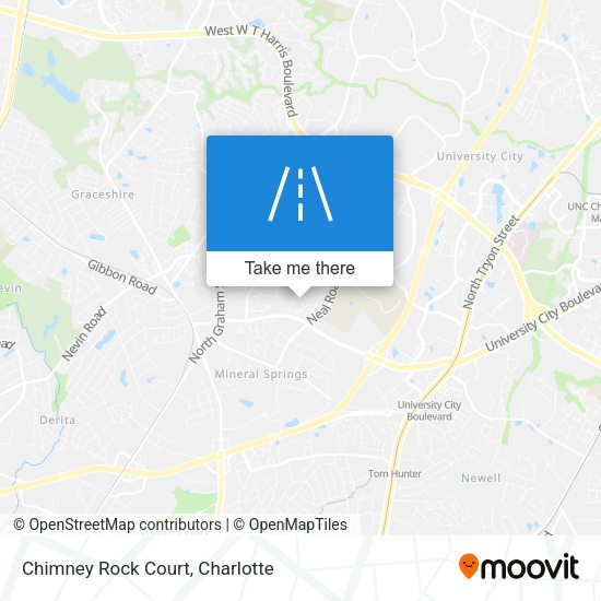 Mapa de Chimney Rock Court