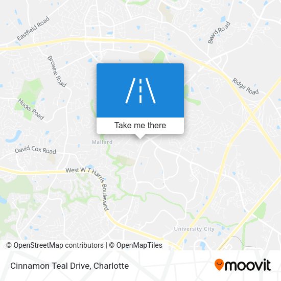 Cinnamon Teal Drive map